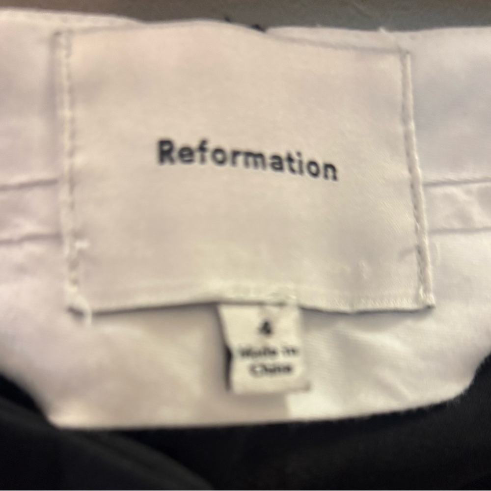 Reformation Alex Mid Rise Cropped Pant Size 4 - Picture 6 of 6